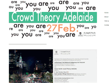 Tablet Screenshot of crowdtheoryadelaide.com